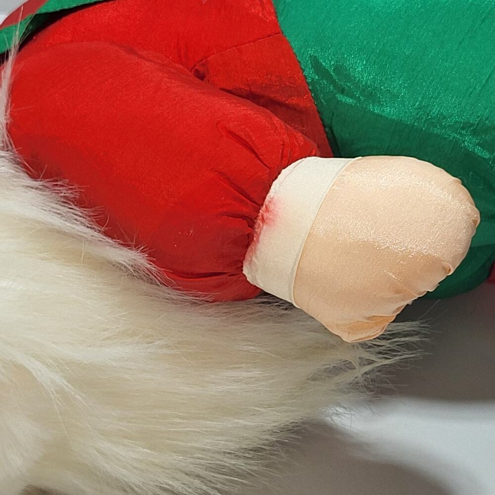 Vtg 1989 Fiesta Huggable Santa Claus Plush Stuffed Doll - Picture 11 of 14